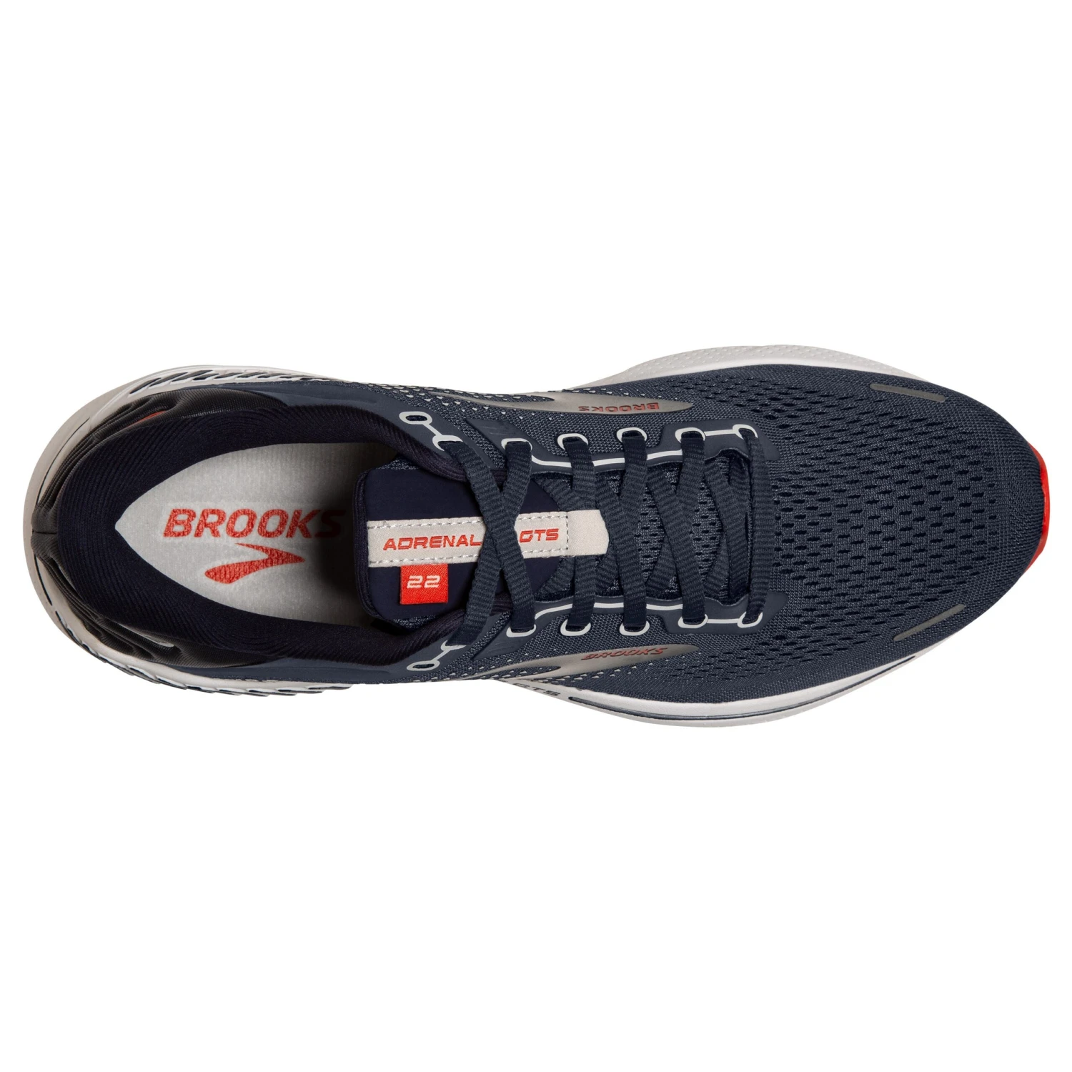 BROOKS Men's Adrenaline GTS 22 Running Shoe - Peacoat/India Ink/Grenadine - Regular (D) 5 BROOKS Men's Adrenaline GTS 22 Running Shoe - Peacoat/India Ink/Grenadine - Regular (D) - Image 5
