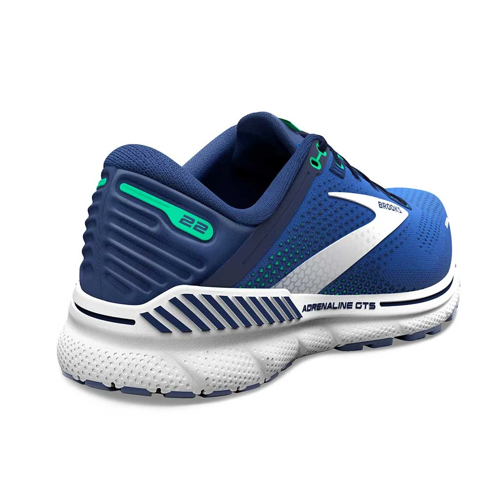 BROOKS Men's Adrenaline GTS 22 Running Shoe - Surf The Web/Blue/Irish Green - Regular (D) 5 BROOKS Men's Adrenaline GTS 22 Running Shoe - Surf The Web/Blue/Irish Green - Regular (D) - Image 5