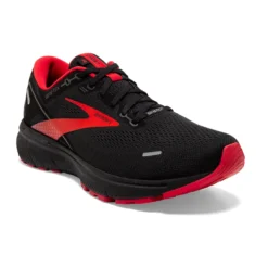 BROOKS Men's Ghost 14 GoreTEX Running Shoe - Black/Blackened Pearl/High Risk Red — Regular (D) -Patagonia Shop 110368 004 A Ghost 14 GTX