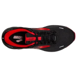 BROOKS Men's Ghost 14 GoreTEX Running Shoe - Black/Blackened Pearl/High Risk Red — Regular (D) -Patagonia Shop 110368 004 O Ghost 14 GTX