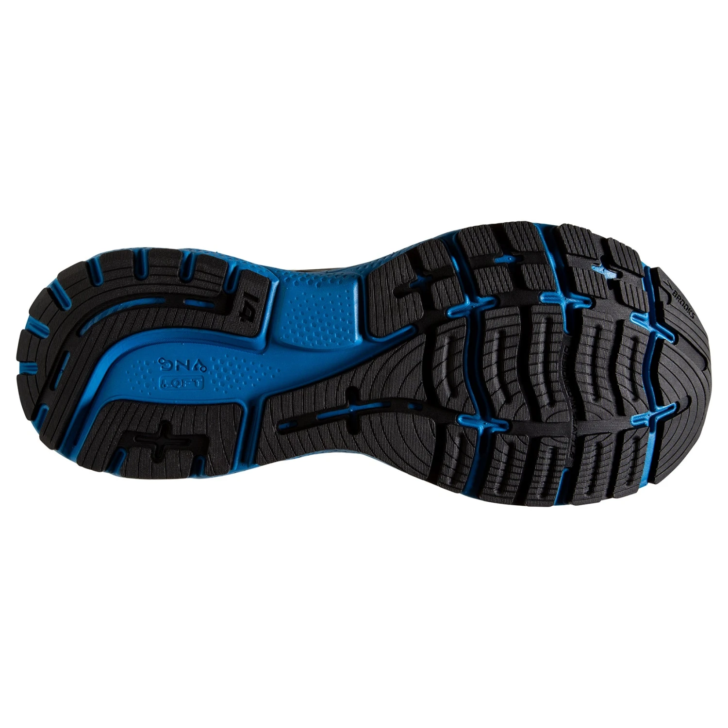 BROOKS Men's Ghost 14 Running Shoe - Black/Blackened Pearl/Blue — Regular (D) 6 BROOKS Men's Ghost 14 Running Shoe - Black/Blackened Pearl/Blue — Regular (D) - Image 6