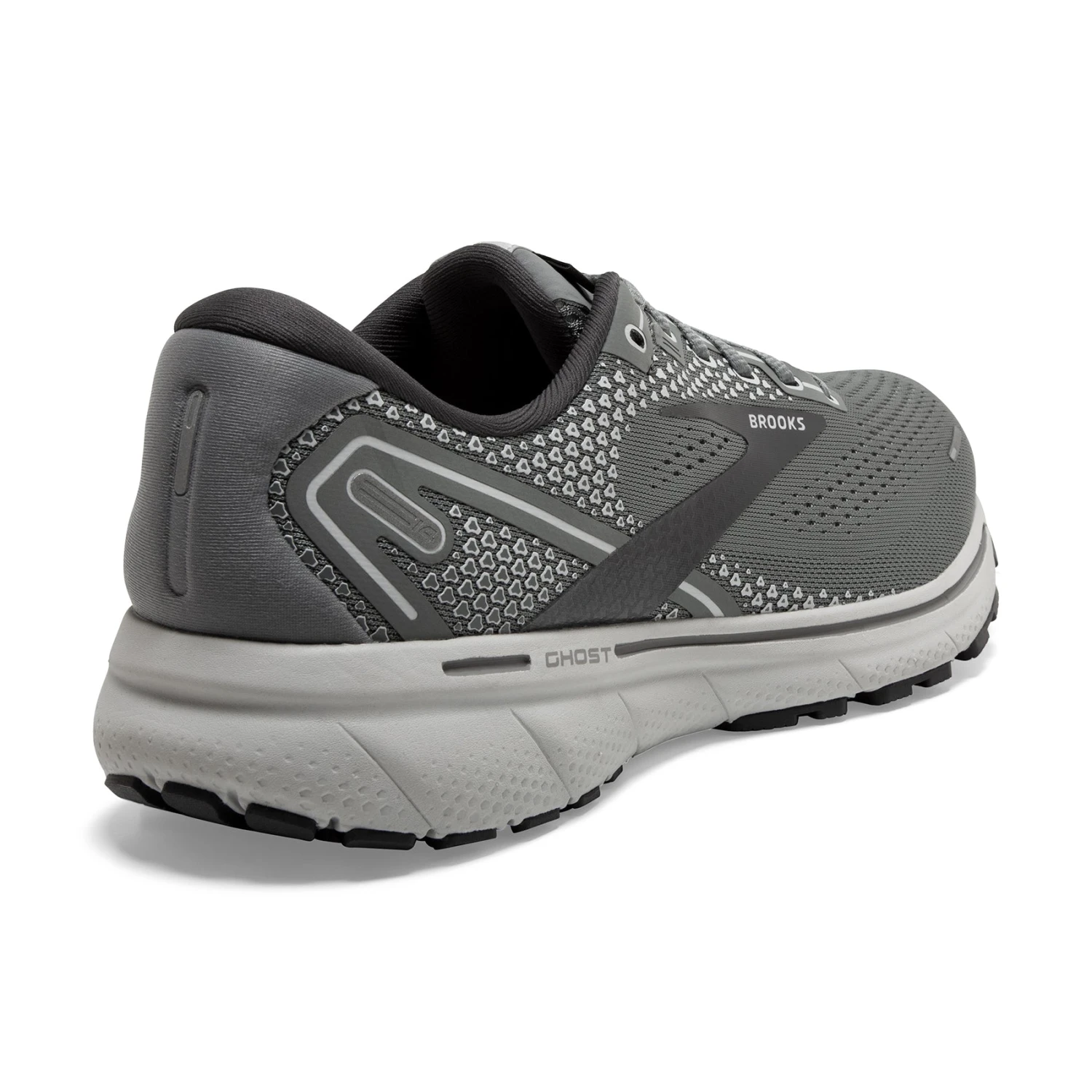 BROOKS Men's Ghost 14 Running Shoe - Grey/Alloy/Oyster— Narrow (B) 3 BROOKS Men's Ghost 14 Running Shoe - Grey/Alloy/Oyster— Narrow (B) - Image 3