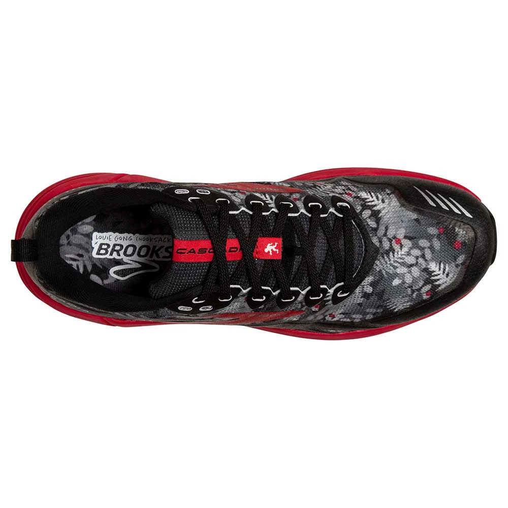 BROOKS Men's Cascadia 16 Trail Running Shoe - Black/Grey/Red - Regular (D) 5 BROOKS Men's Cascadia 16 Trail Running Shoe - Black/Grey/Red - Regular (D) - Image 5