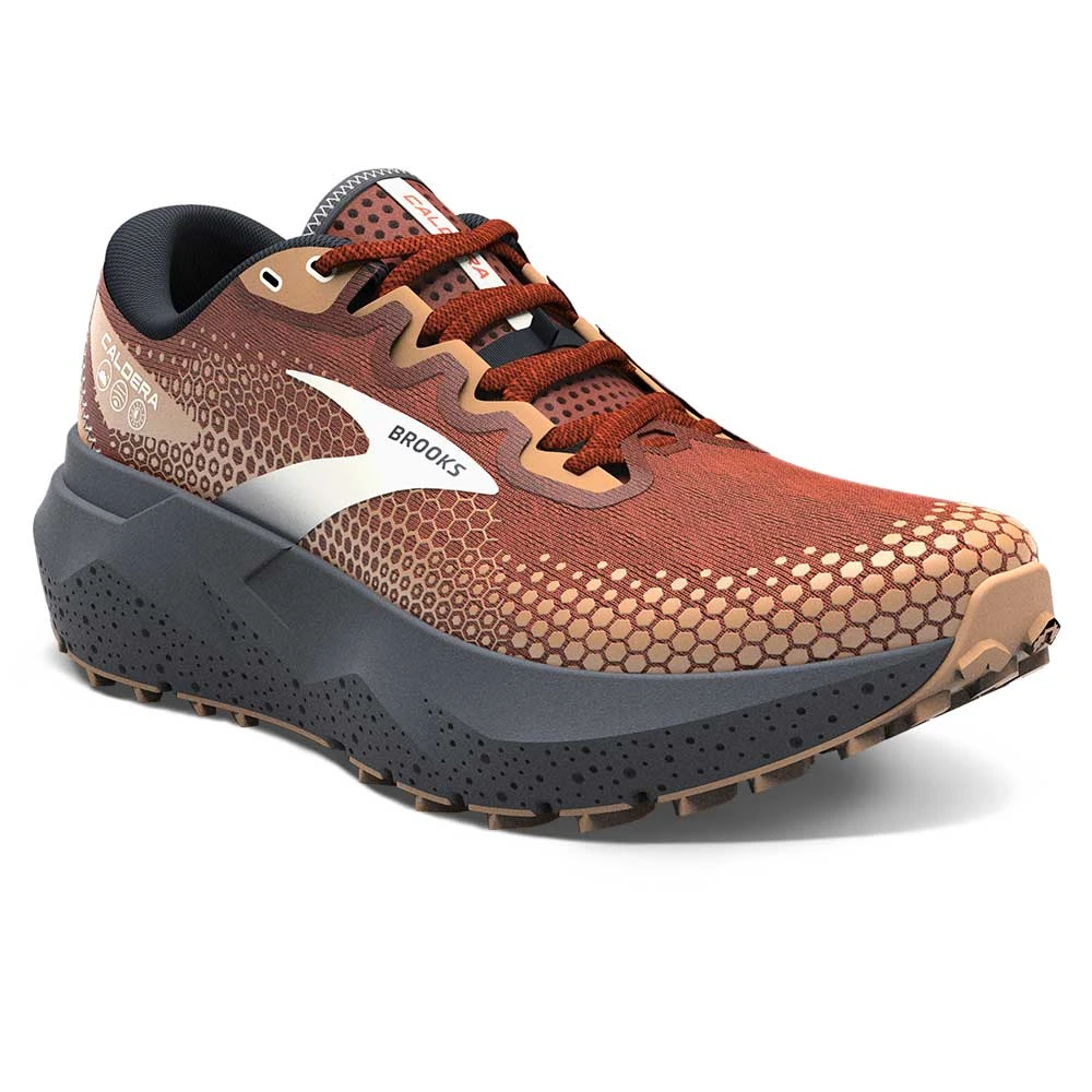 BROOKS Men's Caldera 6 Trail Shoe- Rooibos/Biscuit/Peacoat- Regular (D) 2 BROOKS Men's Caldera 6 Trail Shoe- Rooibos/Biscuit/Peacoat- Regular (D) - Image 2