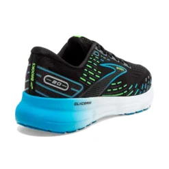 BROOKS Men's Glycerin 20 Running Shoe- Black/Hawaiian Ocean/Green - Regular (D) 8 BROOKS Men's Glycerin 20 Running Shoe- Black/Hawaiian Ocean/Green - Regular (D) -Patagonia Shop 110382 006 H Glycerin 20
