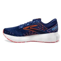 BROOKS Men's Glycerin 20 Running Shoe- Blue Depths/Palace Blue/Orange- Wide (2E) -Patagonia Shop 110382 444 M Glycerin 20 0ebc04c2 e053 4bf2 8c67 ec23935cce40