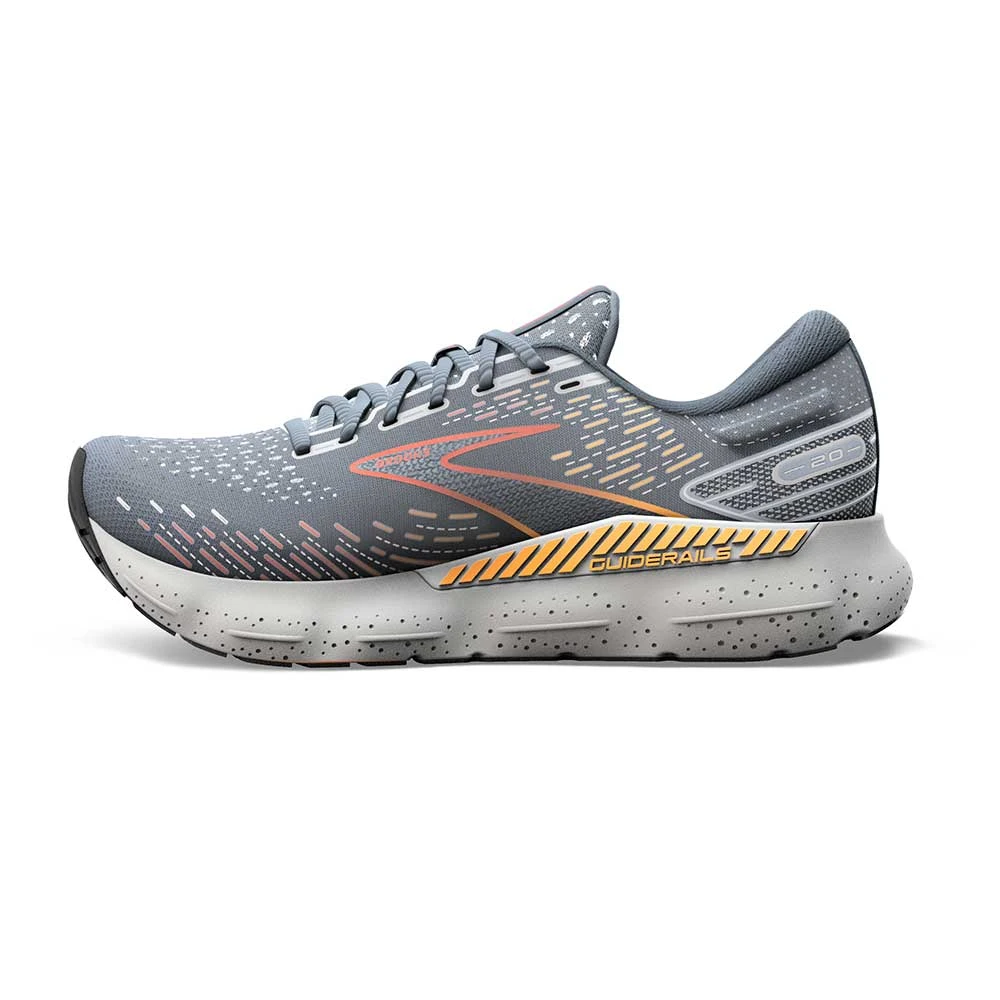 BROOKS Men's Glycerin GTS 20 Running Shoe - Grey/Chili Oil/Orange - Regular (D) 2 BROOKS Men's Glycerin GTS 20 Running Shoe - Grey/Chili Oil/Orange - Regular (D) - Image 2