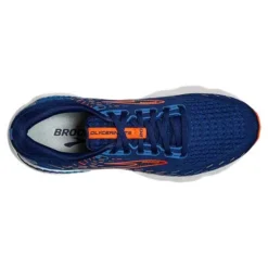 BROOKS Men's Glycerin GTS 20 Running Shoe - Blue Depths/Palace Blue/Orange - Wide (2E) -Patagonia Shop 110383 444 O Glycerin GTS 20