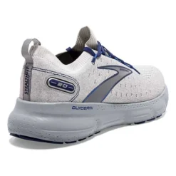 BROOKS Men's Glycerin StealthFit 20 Running Shoe - Oyster/Alloy/Blue Depths - Regular (D) -Patagonia Shop 110384 081 H Glycerin StealthFit 20