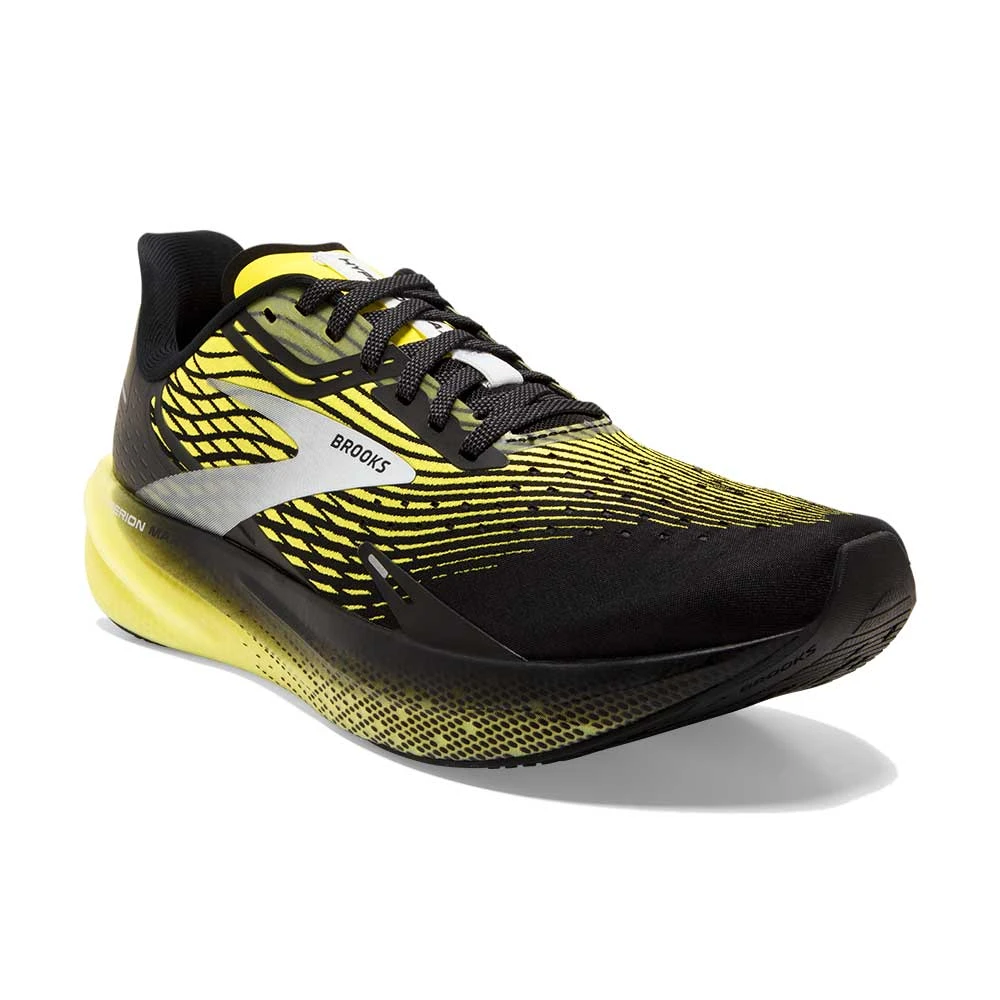 BROOKS Men's Hyperion Max Running Shoe- Black/Blazing Yellow/White- Regular (D) 2 BROOKS Men's Hyperion Max Running Shoe- Black/Blazing Yellow/White- Regular (D) - Image 2
