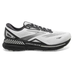 BROOKS Men's Adrenaline GTS 23 Running Shoe - Oyster/Ebony/Alloy- Wide (2E)