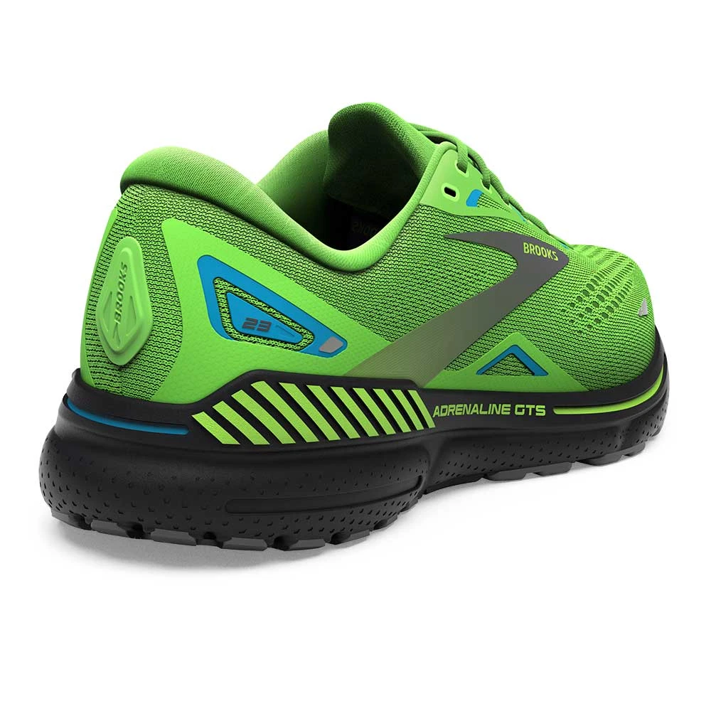 BROOKS Men's Adrenaline GTS 23 Running Shoe - Green Gecko/Grey/Atomic Blue- Regular (D) 4 BROOKS Men's Adrenaline GTS 23 Running Shoe - Green Gecko/Grey/Atomic Blue- Regular (D) - Image 4