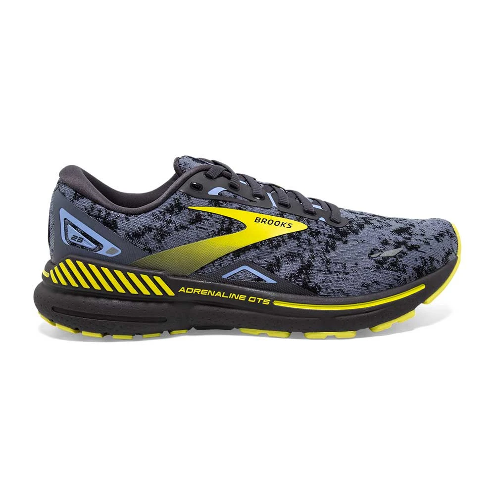BROOKS Men's Adrenaline GTS 23 Running Shoe - Nine Iron/Folkstone/Sulphur- Regular (D) 1 BROOKS Men's Adrenaline GTS 23 Running Shoe - Nine Iron/Folkstone/Sulphur- Regular (D)