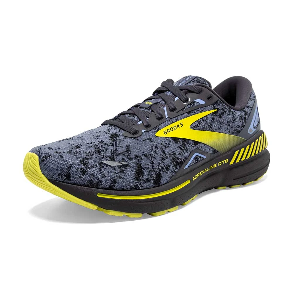 BROOKS Men's Adrenaline GTS 23 Running Shoe - Nine Iron/Folkstone/Sulphur- Regular (D) 3 BROOKS Men's Adrenaline GTS 23 Running Shoe - Nine Iron/Folkstone/Sulphur- Regular (D) - Image 3