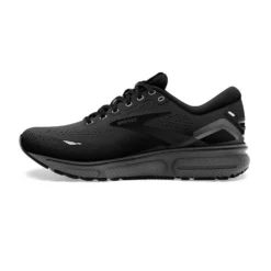BROOKS Men's Ghost 15 Running Shoe - Black/Black/Ebony- Wide (2E) -Patagonia Shop 110393 020 M Ghost 15