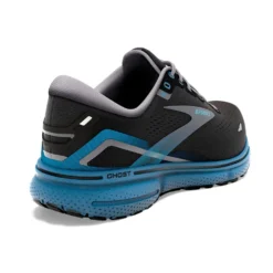 BROOKS Men's Ghost 15 Running Shoe- Black/Blackened Pearl/Blue- Regular (D) -Patagonia Shop 110393 056 H Ghost 15