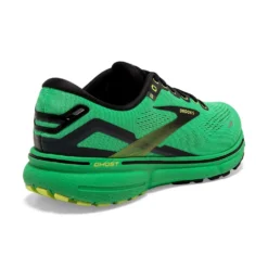 BROOKS Men's Ghost 15 Running Shoe- Green/Black/Sharp Green 9 BROOKS Men's Ghost 15 Running Shoe- Green/Black/Sharp Green -Patagonia Shop 110393 360 H Ghost 15