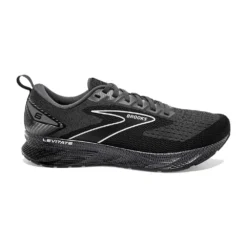 BROOKS Men's Levitate 6 Running Shoe- Blackened Pearl/Ebony/White- Regular (D)