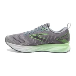 BROOKS Men's Levitate 6 Running Shoe- Primer Grey/Neon Green- Regular (D) -Patagonia Shop 110395 312 M Levitate 6