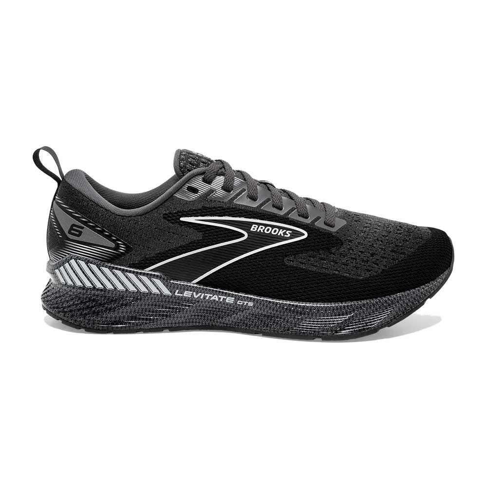 BROOKS Men's Levitate GTS 6 Running Shoe- Blackened Pearl/Ebony/White- Regular (D) 1 BROOKS Men's Levitate GTS 6 Running Shoe- Blackened Pearl/Ebony/White- Regular (D)