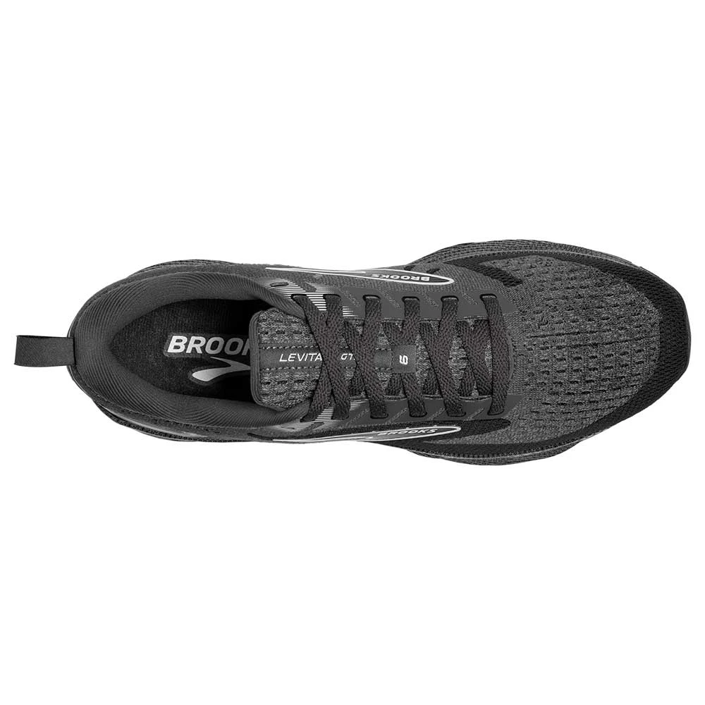 BROOKS Men's Levitate GTS 6 Running Shoe- Blackened Pearl/Ebony/White- Regular (D) 3 BROOKS Men's Levitate GTS 6 Running Shoe- Blackened Pearl/Ebony/White- Regular (D) - Image 3
