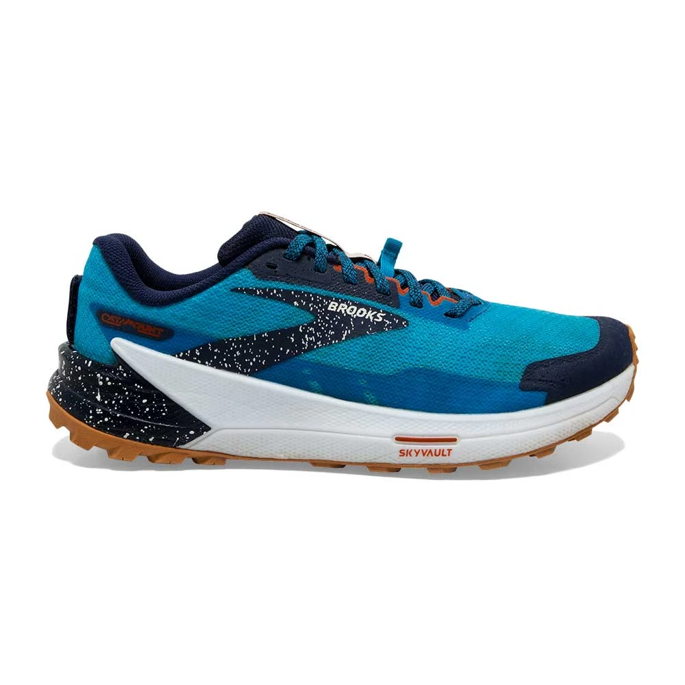 BROOKS Men's Catamount 2 Trail Running Shoe- Peacoat/Atomic Blue/Rooibos - Regular (D) 1 BROOKS Men's Catamount 2 Trail Running Shoe- Peacoat/Atomic Blue/Rooibos - Regular (D)