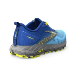 BROOKS Men's Cascadia 17 Trail Running Shoe - Blue/Surf The Web/Sulphur - Regular (D) -Patagonia Shop 110403 416 H Cascadia 17