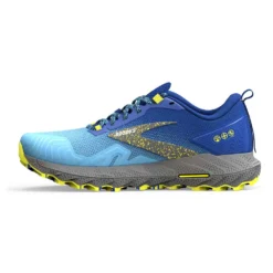 BROOKS Men's Cascadia 17 Trail Running Shoe - Blue/Surf The Web/Sulphur - Regular (D) -Patagonia Shop 110403 416 M Cascadia 17