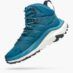 Hoka Women's Kaha 2 GTX Hiking Boot - Blue Coral/Blue Graphite - Regular (B) -Patagonia Shop 1123156 BCBGR 4 1