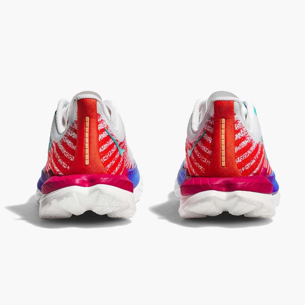 Hoka Women's Mach 5 - White/Flame - Regular (B) 4 Hoka Women's Mach 5 - White/Flame - Regular (B) - Image 4