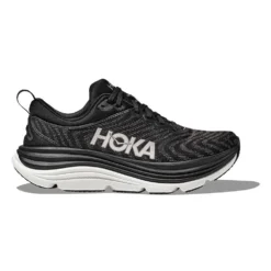 Hoka Men's Gaviota 5 Running Shoe - Black/White - Wide (2E)