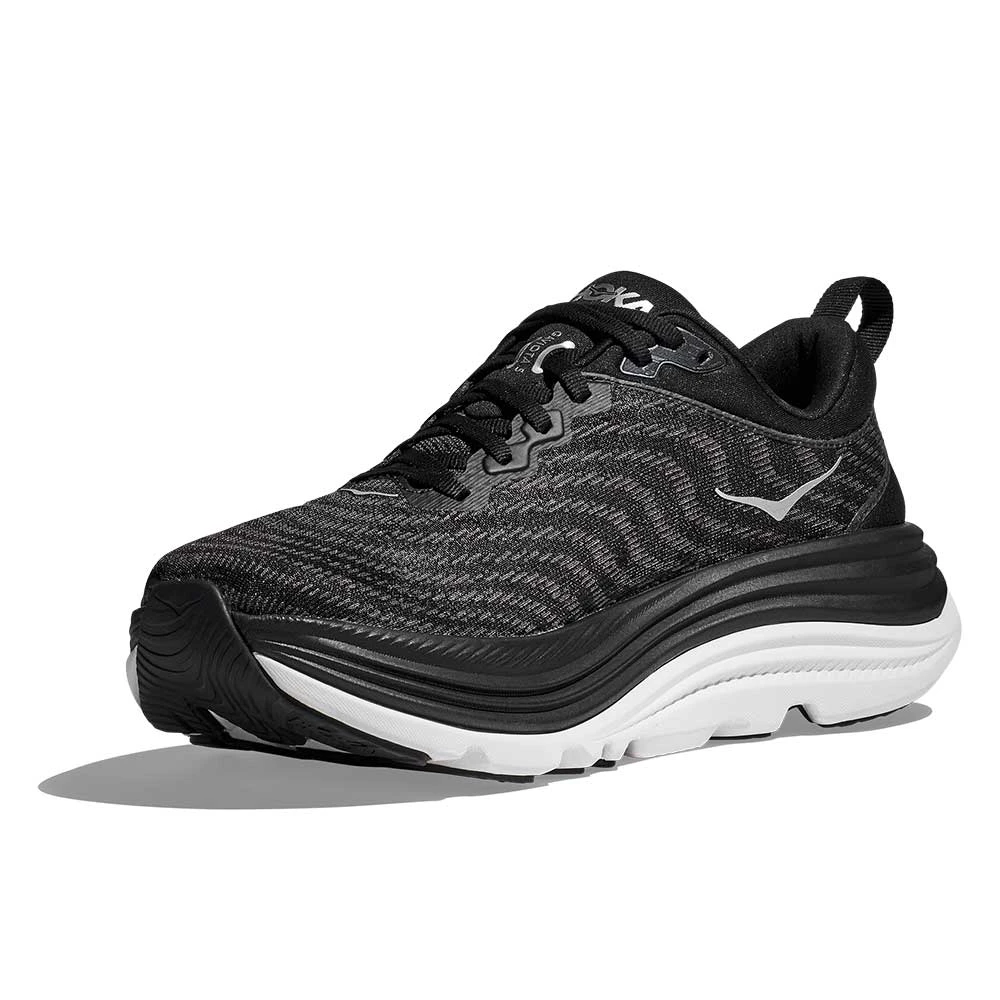 Hoka Men's Gaviota 5 Running Shoe- Black/White - Regular (D) 3 Hoka Men's Gaviota 5 Running Shoe- Black/White - Regular (D) - Image 3