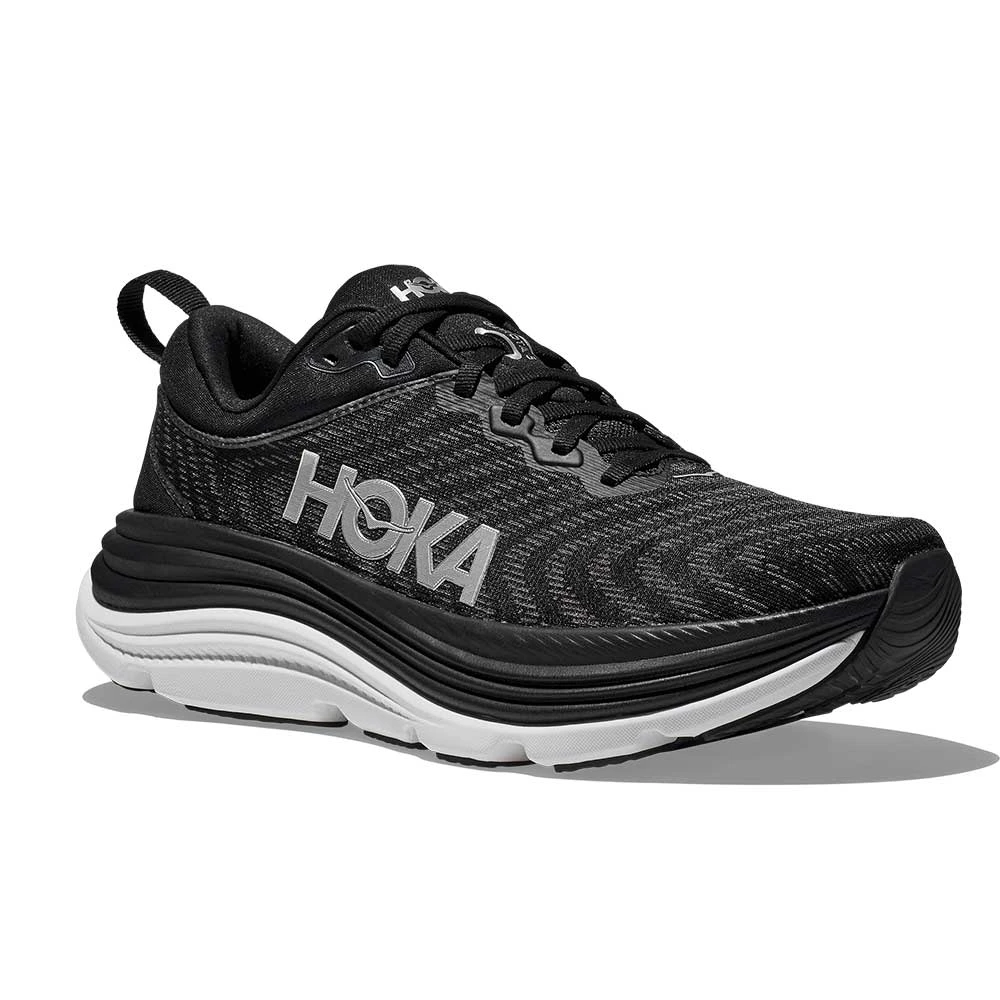 Hoka Men's Gaviota 5 Running Shoe- Black/White - Regular (D) 2 Hoka Men's Gaviota 5 Running Shoe- Black/White - Regular (D) - Image 2