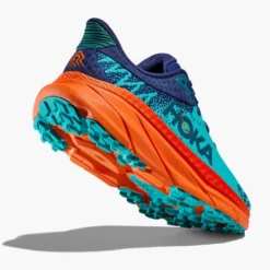 Hoka Women's Challenger ATR 7 Trail Running Shoe - Ceramic/Vibrant Orange - Regular (B) -Patagonia Shop 1134498 CVOR 4