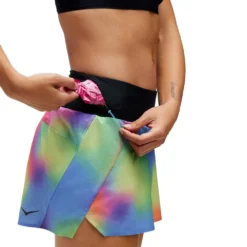 Hoka Women's 4" Glide Short - Black Multi -Patagonia Shop 1135016 MULT 04 1