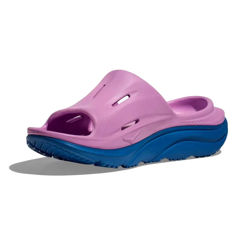 Hoka Unisex Ora Recovery Slide 3 - Cyclamen/Coastal Sky 3 Hoka Unisex Ora Recovery Slide 3 - Cyclamen/Coastal Sky - Image 3