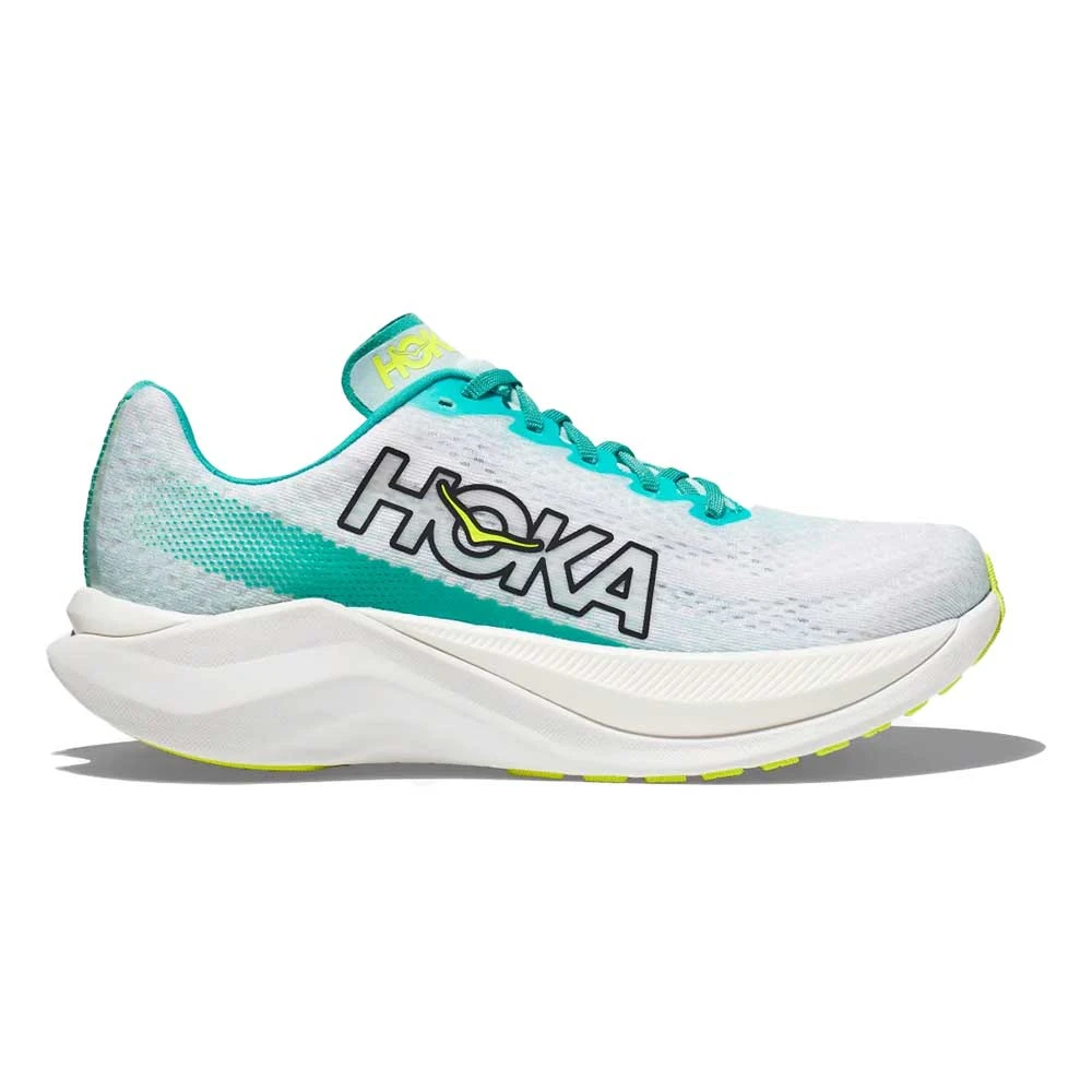 Hoka Men's Mach X Running Shoe - White/Blue Glass - Regular (D) 1 Hoka Men's Mach X Running Shoe - White/Blue Glass - Regular (D)