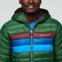 Cotopaxi Men's Fuego Down Hooded Jacket - Forest Stripes -Patagonia Shop 1200X1200jpeg F22MFuegoDownHoodedJacketForestStripes 5 1200x 5a9c01e7 a616 4f71 a729 2894c6183285