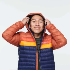 Cotopaxi Men's Fuego Down Hooded Jacket - Spice/Maritime -Patagonia Shop 1200X1200jpeg FuegoHoodedDownJacketSpiceMaritime d 1200x c374d577 655b 410e ac0d 9fa41495de24