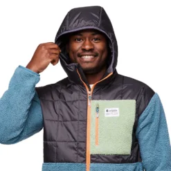 Cotopaxi Men's Trico Hybrid Hooded Jacket - Graphite/Blue Spruce -Patagonia Shop 1200x1200 png F23 M Trico Hybrid Hooded Jacket Graphite Blue Spruce 9