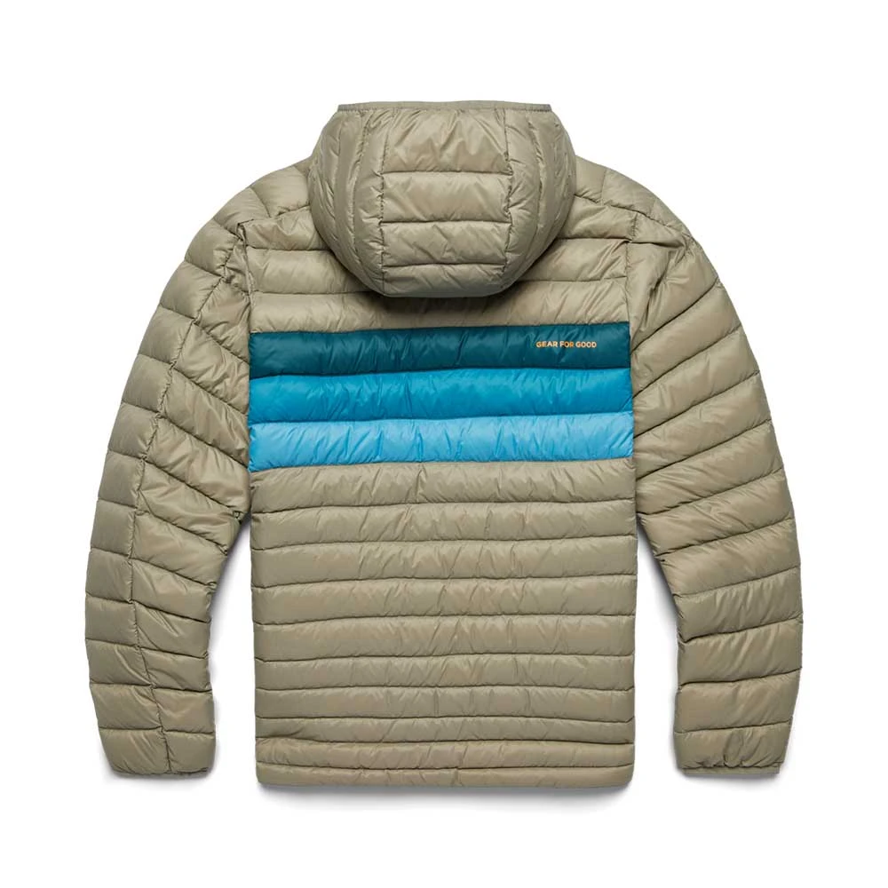 Cotopaxi Men's Fuego Down Hooded Jacket - Stone Stripe 2 Cotopaxi Men's Fuego Down Hooded Jacket - Stone Stripe - Image 2