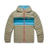 Cotopaxi Men's Fuego Down Hooded Jacket - Stone Stripe