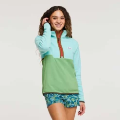 Cotopaxi Women's Amado Fleece Pullover - Sea Glass & Kelp -Patagonia Shop 1200x1200 png S23 W Amado Fleece Sea Glass Kelp 1