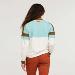 Cotopaxi Women's Bandera Sweatshirt - Sea Glass & Bone -Patagonia Shop 1200x1200 png S23 W Bandera Sweatshirt Sea Glass Bone 4