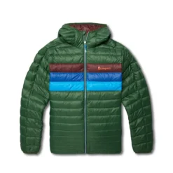 Cotopaxi Men's Fuego Down Hooded Jacket - Forest Stripes