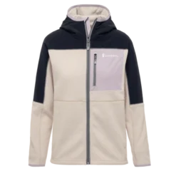Cotopaxi Women's Abrazo Hooded Full-Zip Fleece Jacket - Black & Cream
