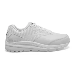 BROOKS Women's Addiction Walker 2 Walking Shoe - White/White- Extra Wide (2E)