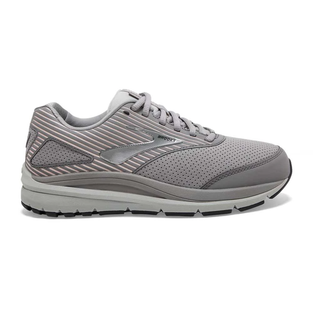 BROOKS Women's Addiction Walker Suede - Alloy/Oyster/Peach- Wide (D) 1 BROOKS Women's Addiction Walker Suede - Alloy/Oyster/Peach- Wide (D)