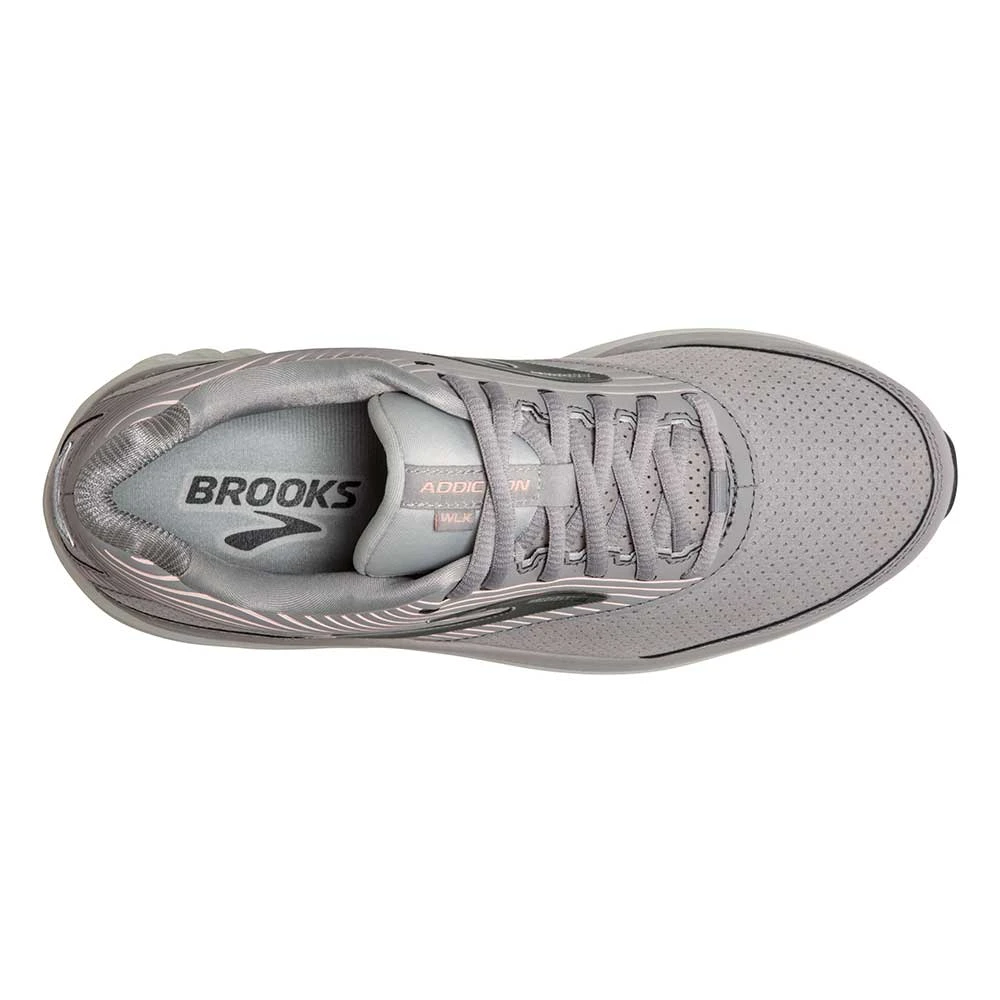BROOKS Women's Addiction Walker Suede Walking Shoe - Alloy/Oyster/Peach- Regular (B) 5 BROOKS Women's Addiction Walker Suede Walking Shoe - Alloy/Oyster/Peach- Regular (B) - Image 5