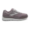 BROOKS Women's Addiction Walker Suede Walking Shoe - Shark/Alloy/Oyster - Wide (D)